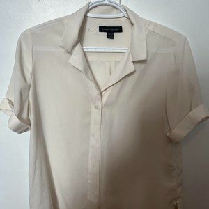 Banana Republic Camp Shirt Blouse in Cream size XS